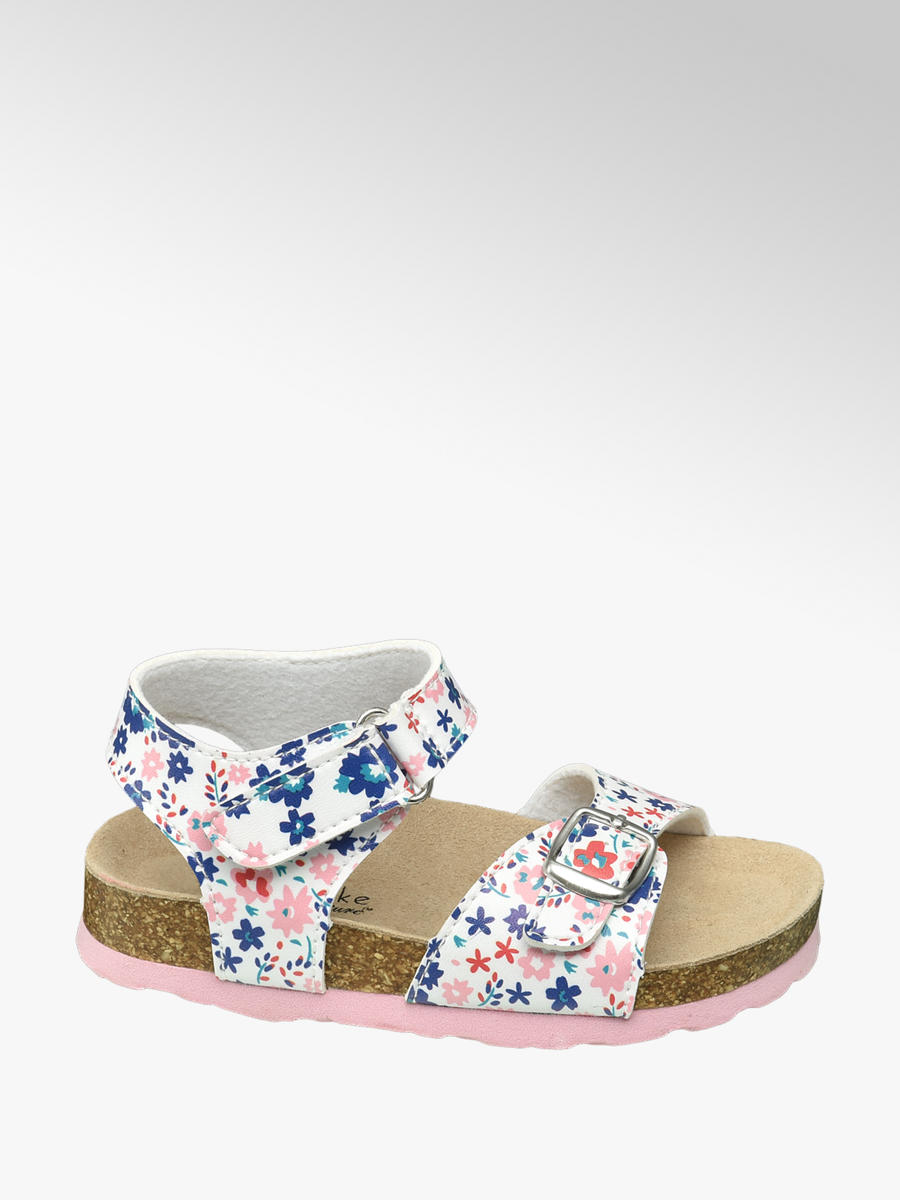 floral footbed sandals